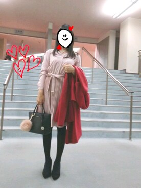 「Supreme.La.La.（シュープリームララ）のアイテム（その他アウター）」を使った、nyanmegさん（レディース・163cm）の冬コーディネート