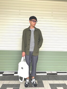 「daily look」｜「アイテム（その他アウター）」を使った、Sean Chenさん（メンズ・172cm）の春コーディネート