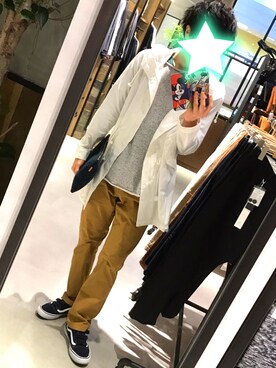 「CIAOPANIC（チャオパニック）のアイテム（モッズコート）」を使った、たく(たっくん)さん（メンズ・178cm）の春コーディネート