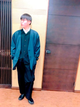「RAGEBLUE（レイジブルー）のアイテム（ノーカラージャケット）」を使った、さとうさん（メンズ・173cm）の春コーディネート