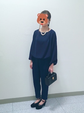 「A part by（アパートバイ）のアイテム（サロペット/オーバーオール）」を使った、pquuさん（レディース・166cm）の春コーディネート