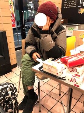 「Right-on（ライトオン）のアイテム（チノパンツ）」を使った、MENさん（メンズ・163cm）の冬コーディネート
