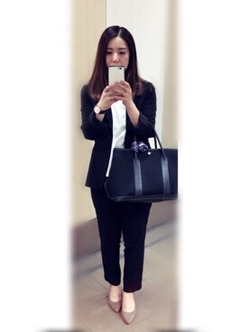 黒スーツ のレディース人気ファッションコーディネート Wear
