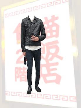 「AZUL by moussy（アズールバイマウジー）のアイテム（ブルゾン）」を使った、yukihiroさん（メンズ・180cm）の秋コーディネート