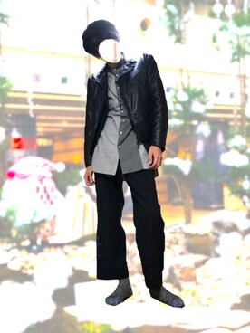 「AZUL by moussy（アズールバイマウジー）のアイテム（ブルゾン）」を使った、yukihiroさん（メンズ・180cm）の冬コーディネート