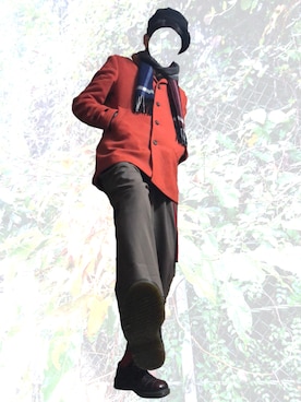 「COMME CA ISM（コムサイズム）のアイテム（ダウンジャケット/コート）」を使った、yukihiroさん（メンズ・180cm）の冬コーディネート