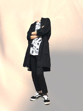 「ガウン」｜「アイテム（ステンカラーコート）」を使った、yukihiroさん（メンズ・180cm）の春コーディネート