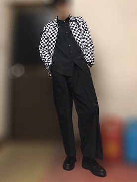 「袴」｜「アイテム（ブルゾン）」を使った、yukihiroさん（メンズ・180cm）の春コーディネート