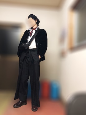 「RAGEBLUE（レイジブルー）のアイテム（ハンチング/ベレー帽）」を使った、yukihiroさん（メンズ・180cm）の冬コーディネート