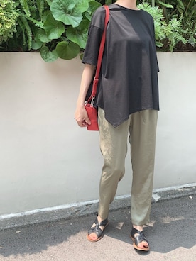 「Munich（ミューニック）のアイテム（パンツ）」を使った、wuqaさん（レディース・165cm）の夏コーディネート