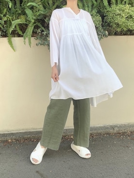 「Munich（ミューニック）のアイテム」を使った、wuqaさん（レディース・165cm）の夏コーディネート