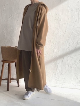 「Munich（ミューニック）のアイテム（パンツ）」を使った、wuqaさん（レディース・164cm）の秋コーディネート