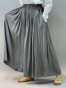 「Munich（ミューニック）のアイテム（パンツ）」を使った、wuqaさん（レディース・164cm）の秋コーディネート