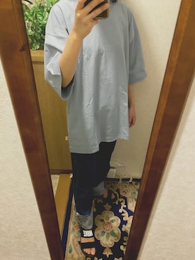 「OZOC（オゾック）のアイテム（デニムパンツ）」を使った、NOSAさん（レディース・156cm）の春コーディネート