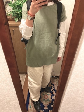 「ピスタチオ」｜「アイテム（腕時計）」を使った、NOSAさん（レディース・156cm）の夏コーディネート