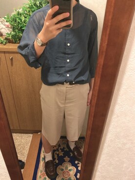 「アイテム（腕時計、ブラウン系）」を使った、NOSAさん（レディース・156cm）の夏コーディネート