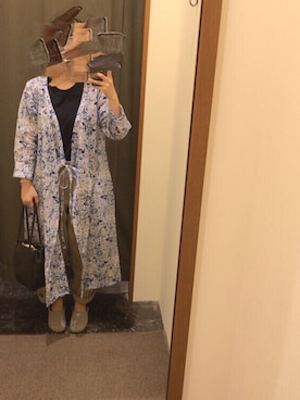 「R&D.M.Co OLDMAN’S TAILOR（オールドマンズテイラー）のアイテム（ワンピース/ドレス）」を使った、ucamoi↟さん（レディース・154cm）の秋コーディネート