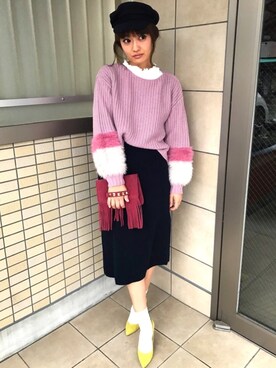 D♡nut🍩さん（レディース・157cm）の冬コーディネート