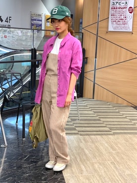 「CONVERSE（コンバース）のconverse（コンバース） ALL STAR OX（オールスターOX）（スニーカー）」を使った、D♡nut🍩さん（レディース・157cm）の夏コーディネート