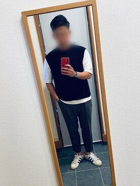 「HUGO BOSS（ヒューゴボス）のアイテム（腕時計）」を使った、ラスティーさん（メンズ・178cm）の春コーディネート
