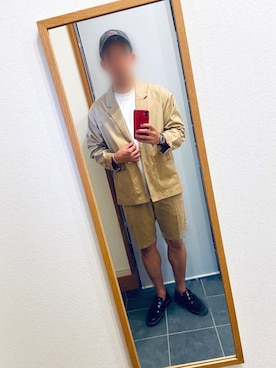 「HUGO BOSS（ヒューゴボス）のアイテム（腕時計）」を使った、ラスティーさん（メンズ・178cm）の夏コーディネート