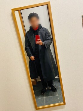 「UNIQLO（ユニクロ）のタートルネックT（長袖）（Tシャツ/カットソー）」を使った、ラスティーさん（メンズ・178cm）の冬コーディネート