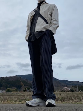 「Dior」｜「アイテム（ブルゾン）」を使った、虚空さん（メンズ・178cm）の春コーディネート