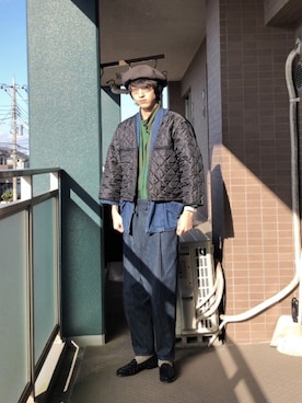 「Santoni（サントーニ）のアイテム（シューズ）」を使った、けいすけさん（メンズ・179cm）の春コーディネート