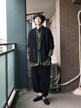 「Santoni（サントーニ）のアイテム（シューズ）」を使った、けいすけさん（メンズ・179cm）の春コーディネート