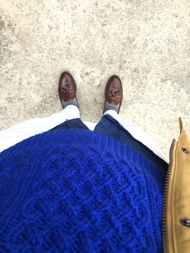 「Barbour（バブアー）のアイテム（ライダースジャケット）」を使った、あったかさーさん（メンズ・179cm）の春コーディネート