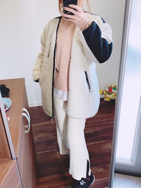 「IGNIO（イグニオ）のアイテム（ジャケット/アウター）」を使った、naru2ruiさん（レディース・157cm）の冬コーディネート