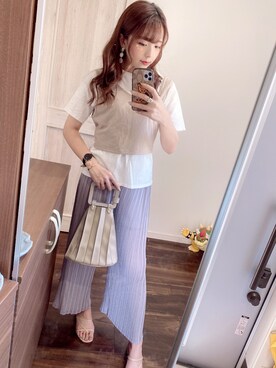 「ビスチェコーデ」｜naru2ruiさん（レディース・158cm）の秋コーディネート