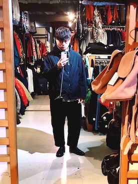 「TEATORA（テアトラ）のアイテム（ジャケット/アウター）」を使った、慧さん（メンズ・172cm）の冬コーディネート