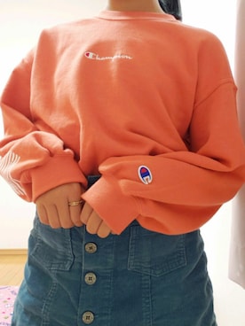 「ショッピング」｜「アイテム（スウェット）」を使った、Saeさん（キッズ・136cm）の秋コーディネート