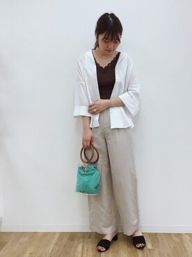 momoさん（レディース・167cm）の春コーディネート