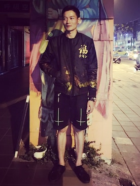 「TAKI（タキ）のアイテム」を使った、Loiterers Tsdさん（メンズ・177cm）の冬コーディネート