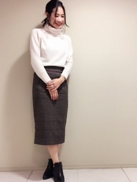 本社 プレスさん(レディース・161cm)の冬コーディネート