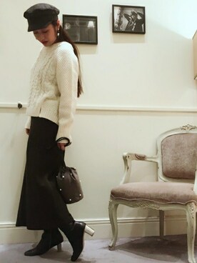 本社 プレスさん（レディース・160cm）の冬コーディネート