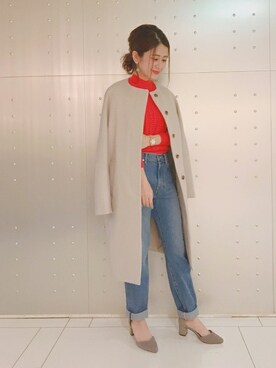 本社 プレスさん（レディース・151cm）の冬コーディネート