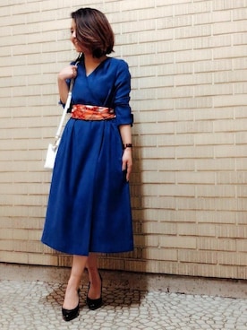 「アイテム（バンダナ/スカーフ）」を使った、本社 プレスさん（レディース・150cm）の春コーディネート