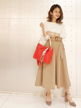 本社 プレスさん（レディース・151cm）の春コーディネート