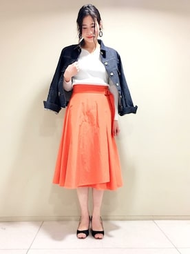 本社 プレスさん（レディース・161cm）の春コーディネート