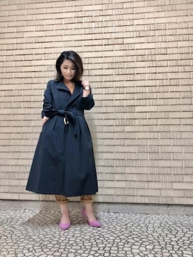 「アイテム（パンツ、イエロー系）」を使った、本社 プレスさん（レディース・150cm）の春コーディネート