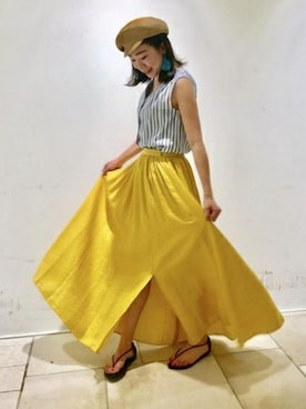 本社 プレスさん（レディース・157cm）の夏コーディネート