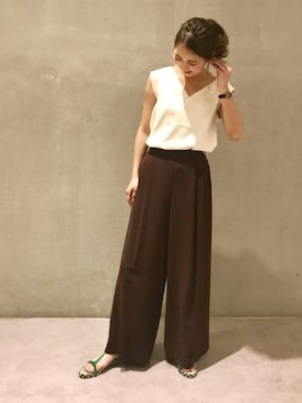 本社 プレスさん（レディース・163cm）の夏コーディネート