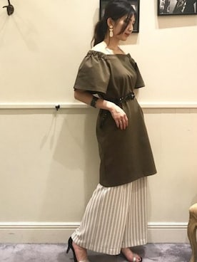 本社 プレスさん（レディース・164cm）の夏コーディネート