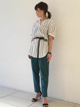 本社 プレスさん（レディース・168cm）の夏コーディネート