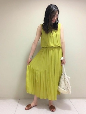 本社 プレスさん（レディース・161cm）の夏コーディネート