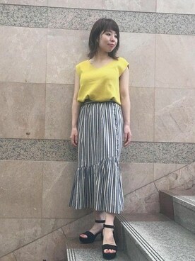 本社 プレスさん（レディース・150cm）の夏コーディネート