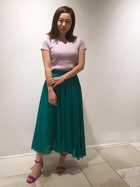 本社 プレスさん（レディース・157cm）の夏コーディネート